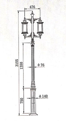 High Pressure Sodium Lamp Outdoor LED Garden Lights 70W - 150W Long Lifetime