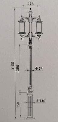 High Pressure Sodium Lamp Outdoor LED Garden Lights 70W - 150W Long Lifetime